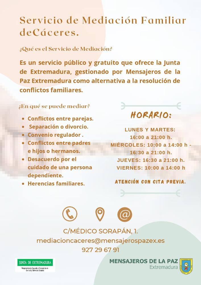 Imagen Servicio de Mediación Familiar deCáceres.