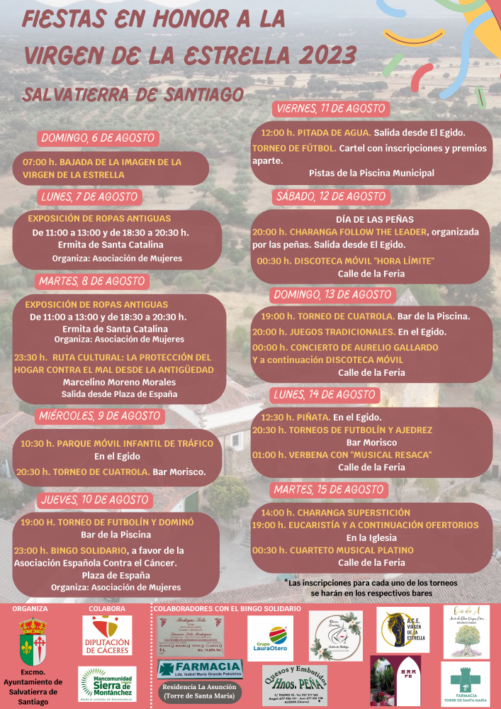 Imagen SALVATIERRA DE SANTIAGO: FIESTAS EN HONOR A LA VIRGEN DE LA ESTRELLA 2023