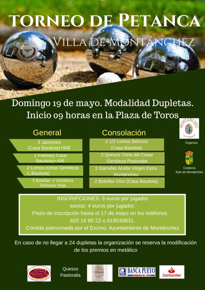 Imagen Torneo de Petanca, Villa de Montánchez