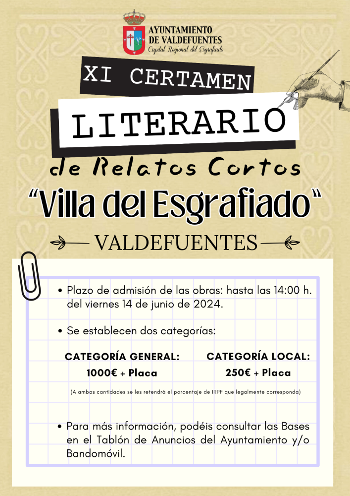 Imagen CERTAMEN LITERARIO DE RELATOS CORTOS 