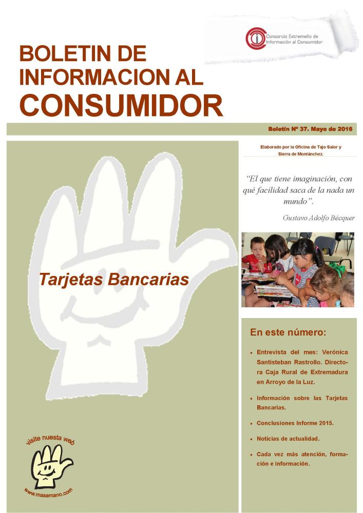 Imagen BOLETIN DE INFORMACIÓN AL CONSUMIDOR MAYO 2016