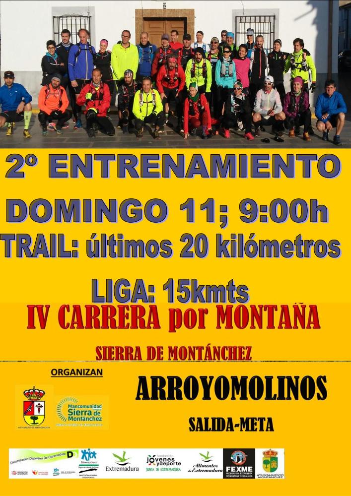 Imagen 2º ENTRENAMIENTO POR MONTAÑA DE CARRERA 'SIERRA DE MONTÁNCHEZ'. ARROYOMOLINOS