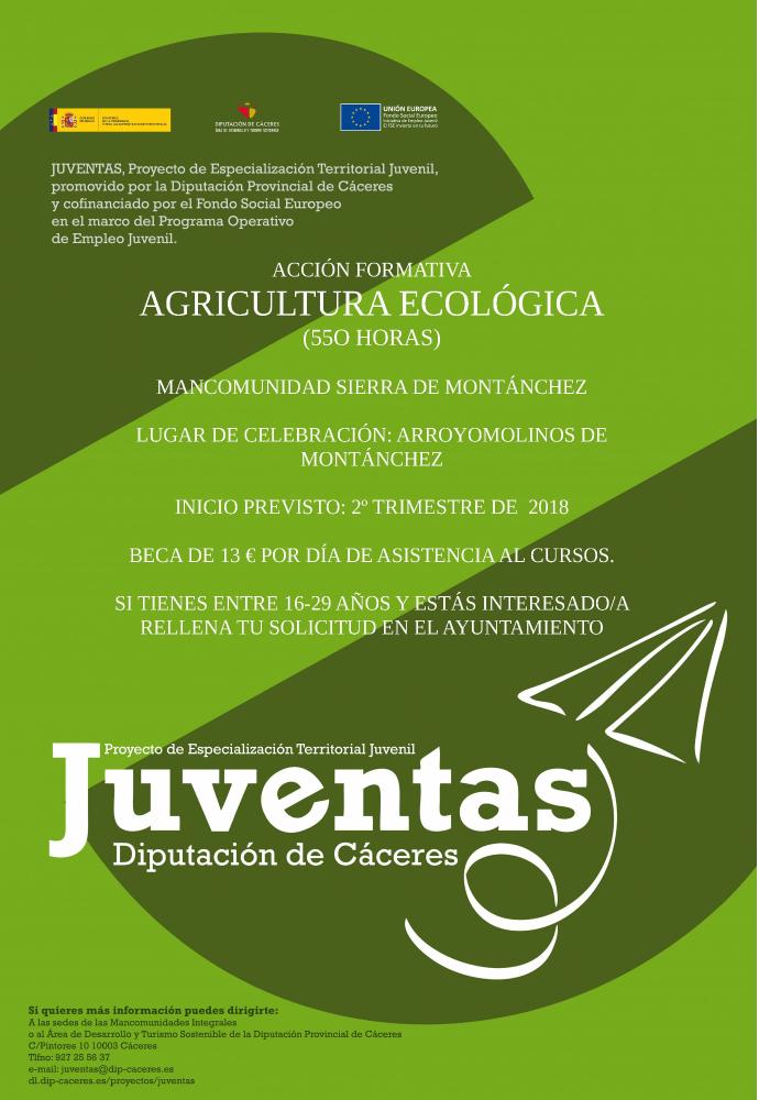Imagen CURSO 'AGRICULTURA ECOLÓGICA'. ARROYOMOLINOS