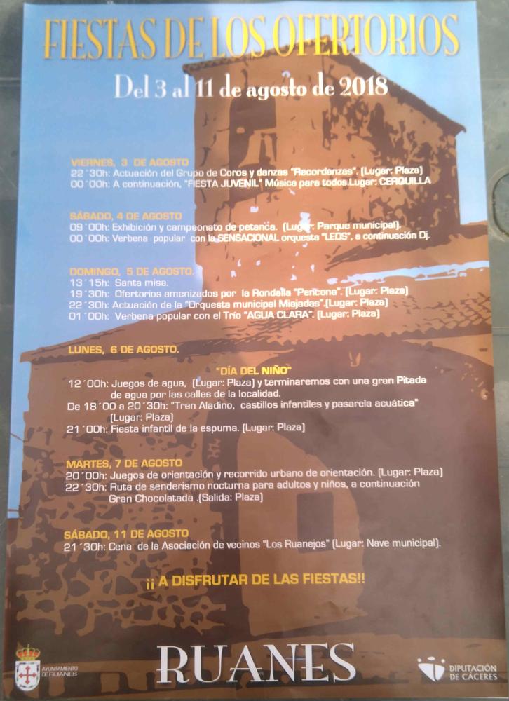 Imagen RUANES, FIESTAS DE LOS OFERTORIOS 2018
