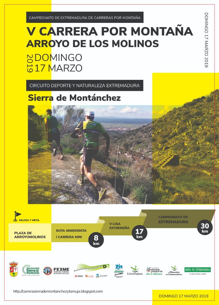 Imagen CAMPEONATO DE EXTREMADURA, EN LA V CARRERA POR MONTAÑA ARROYO DE LOS MOLINOS. SIERRA MONTÁNCHEZ