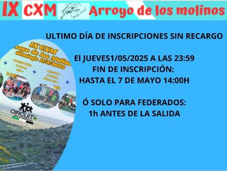 Imagen IX CXM ARROYODELOSMOLINOS EL 11 DE MAYO