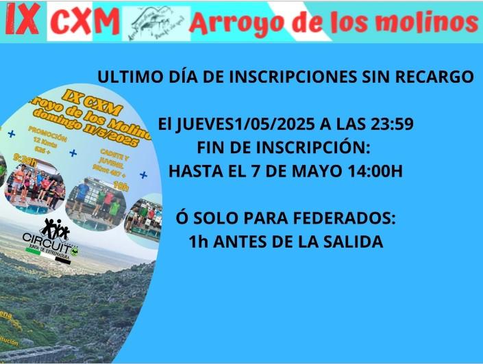 Imagen IX CXM ARROYODELOSMOLINOS EL 11 DE MAYO