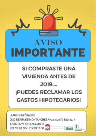Imagen Reclamación de Gastos Hipotecarios antes del 2019.