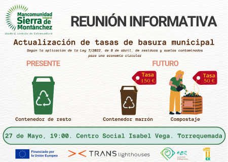 Imagen ¿¿¿ REUNIÓN INFORMATIVA: Actualización de tasas de basura municipal ¿¿