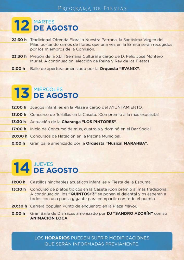 Imagen INICIO 43 SEMANA CULTURAL