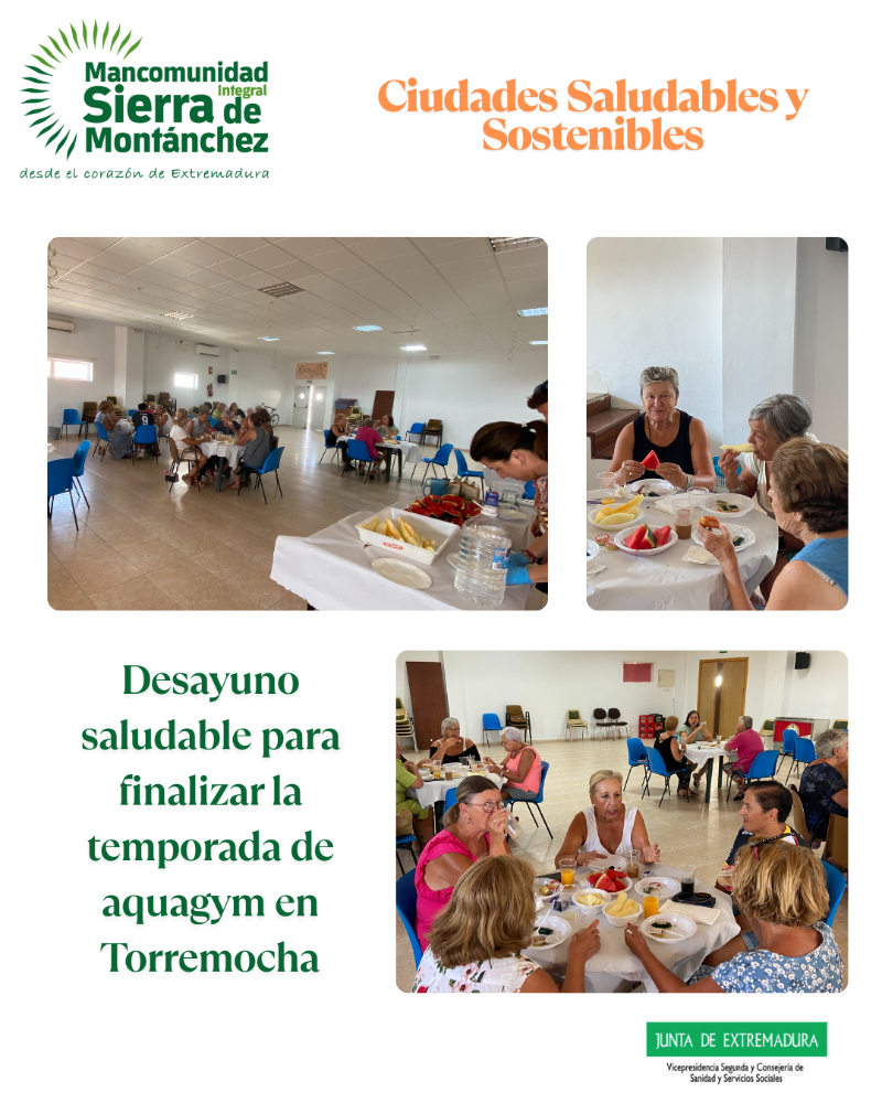 Imagen Desayuno saludable acuagym Torremocha