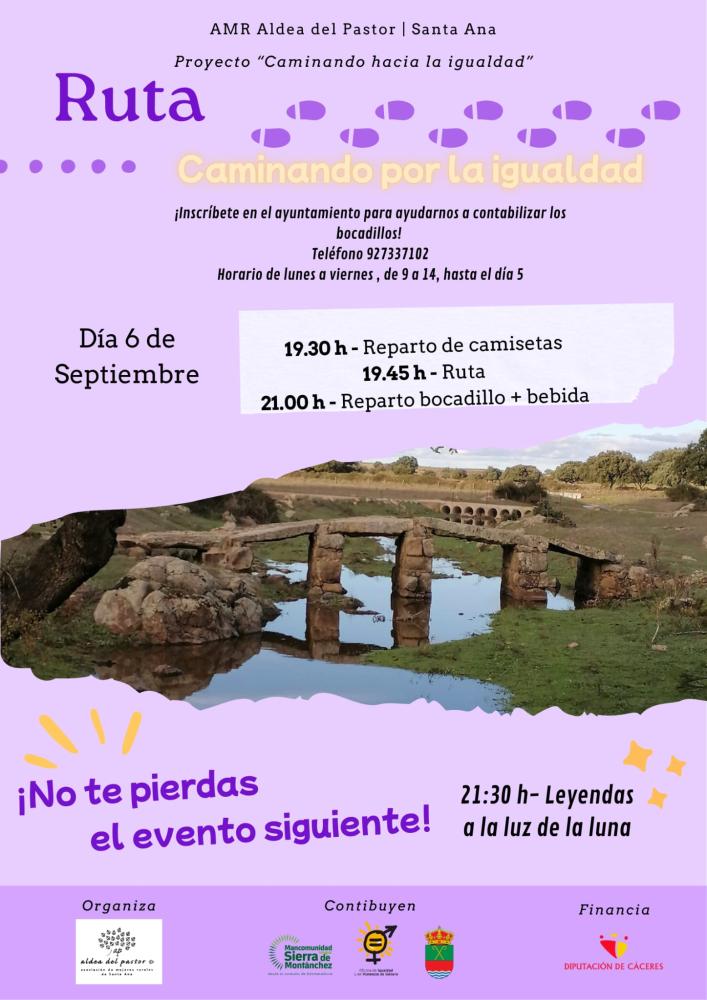 Imagen Ruta Caminando por la Igualdad + Leyendas bajo la luz de la luna
