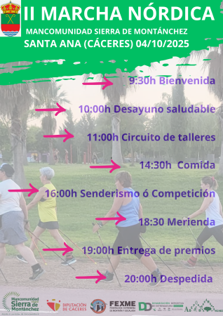 Imagen II Marcha Nórdica en la Mancomunidad Sierra de Montánchez
