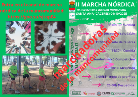 Imagen Marcha Nórdica 4 de octubre Santa Ana