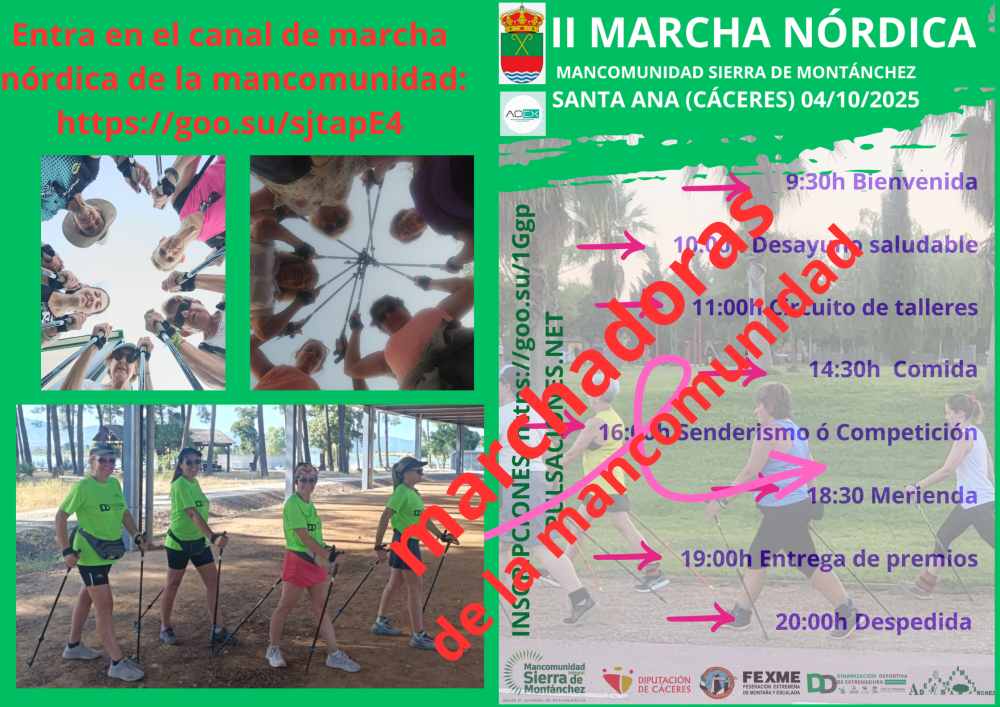 Imagen Marcha Nórdica 4 de octubre Santa Ana