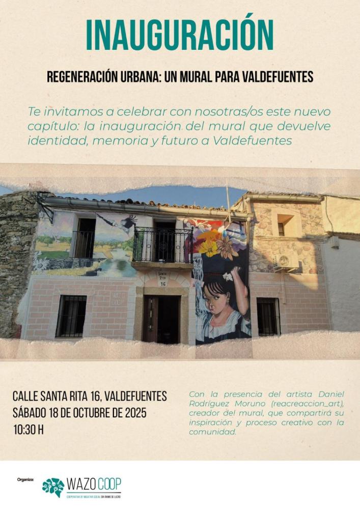 Imagen ¡Una jornada llena de arte, memoria y comunidad en Valdefuentes!