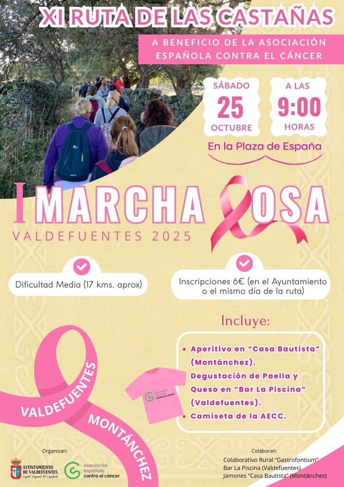 Imagen ¡Únete a la I Marcha Rosa de Valdefuentes!