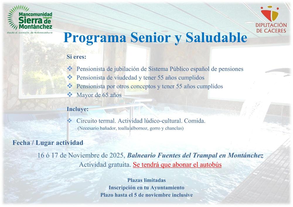 Imagen Vuelve el Programa Senior y Saludable
