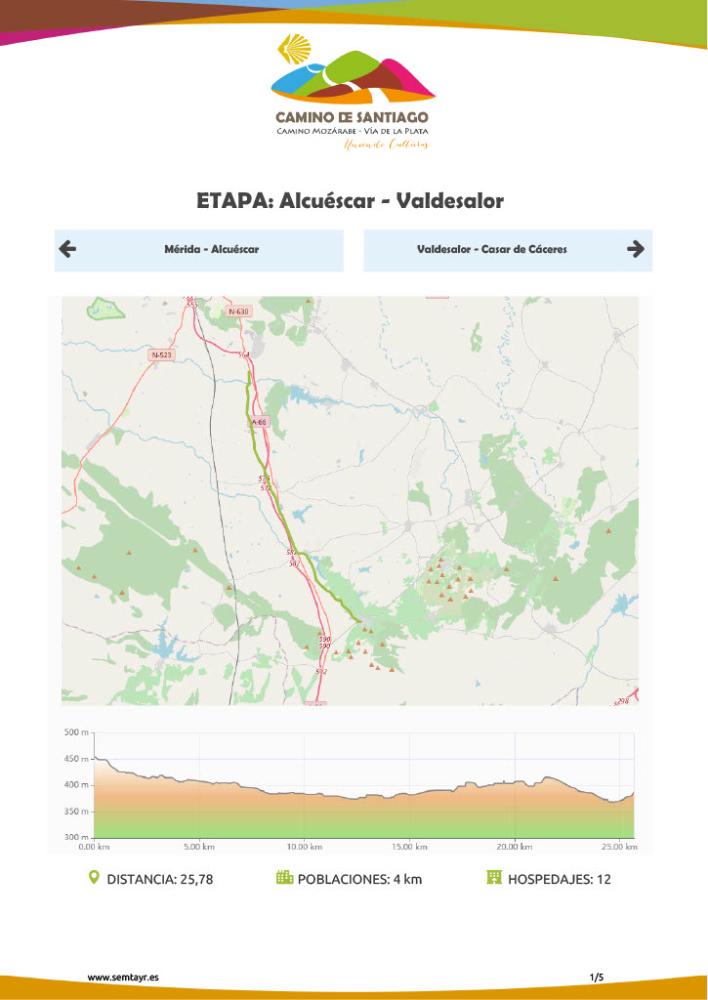 Imagen CAMINO DE SANTIAGO. CAMINO MOZÁRABE. PROYECTO SEMTAYR