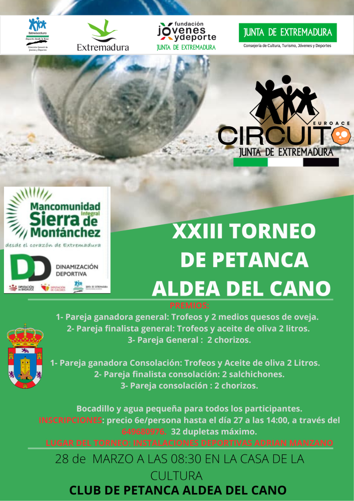 Imagen XXIII TORNEO DE PETANCA – ALDEA DEL CANO