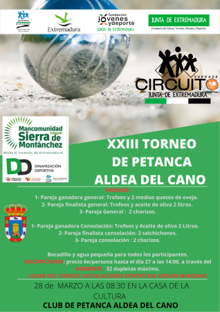 Imagen XXIII TORNEO DE PETANCA – ALDEA DEL CANO
