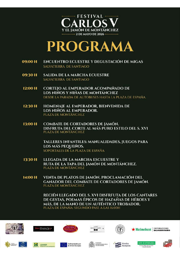 Imagen Festival Carlos V y el Jamón de Montánchez 2026