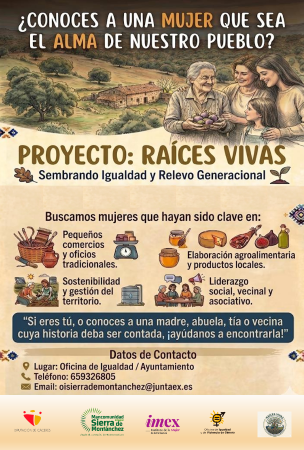 Imagen PROYECTO RAÍCES VIVAS: SEMBRANDO IGUALDAD Y RELEVO GENERACIONAL