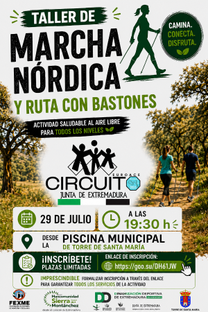 Imagen Marcha Nórdica – 29 julio – Torre de Santa María