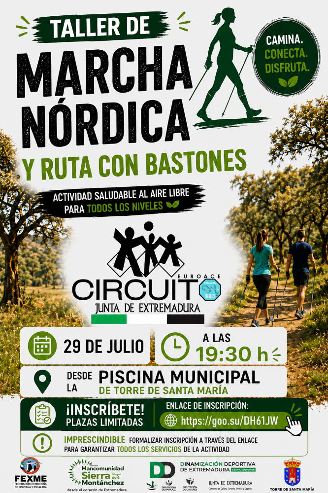 Imagen Marcha Nórdica – 29 julio – Torre de Santa María