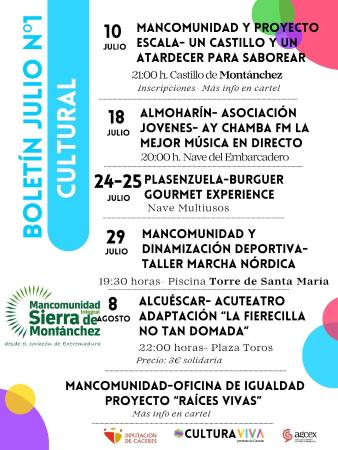 Imagen El verano ya está aquí y la cultura se vive en nuestros pueblos de la Comarca Sierra de Montánchez y Tamuja.