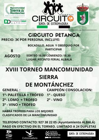 Imagen XVIII TORNEO PETANCA - ALBALÁ - 8 AGOSTO