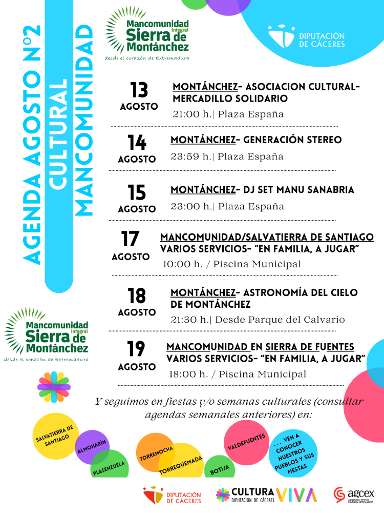 Imagen Agenda Cultural nº 2 de Agosto