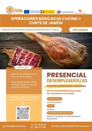 Imagen CURSO - Operaciones básicas de Cocina / Corte de Jamón