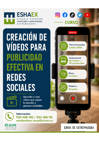 Imagen Cursos presenciales y online impartidos por ESHAEX