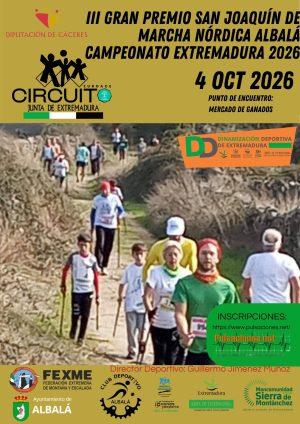 Imagen Campeonato de Extremadura de Marcha Nórdica - Albalá - 4 de octubre