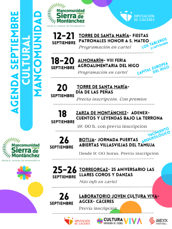 Imagen Boletín Cultural Semanal Septiembre