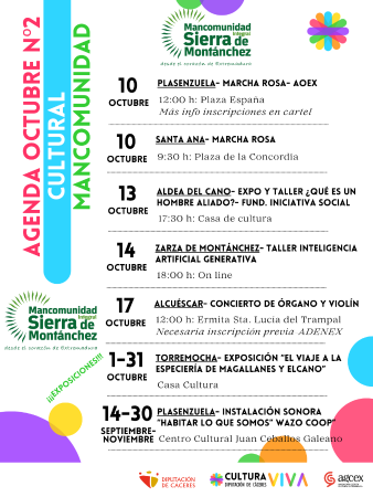 Imagen Boletín Cultural Semanal nº2 Octubre