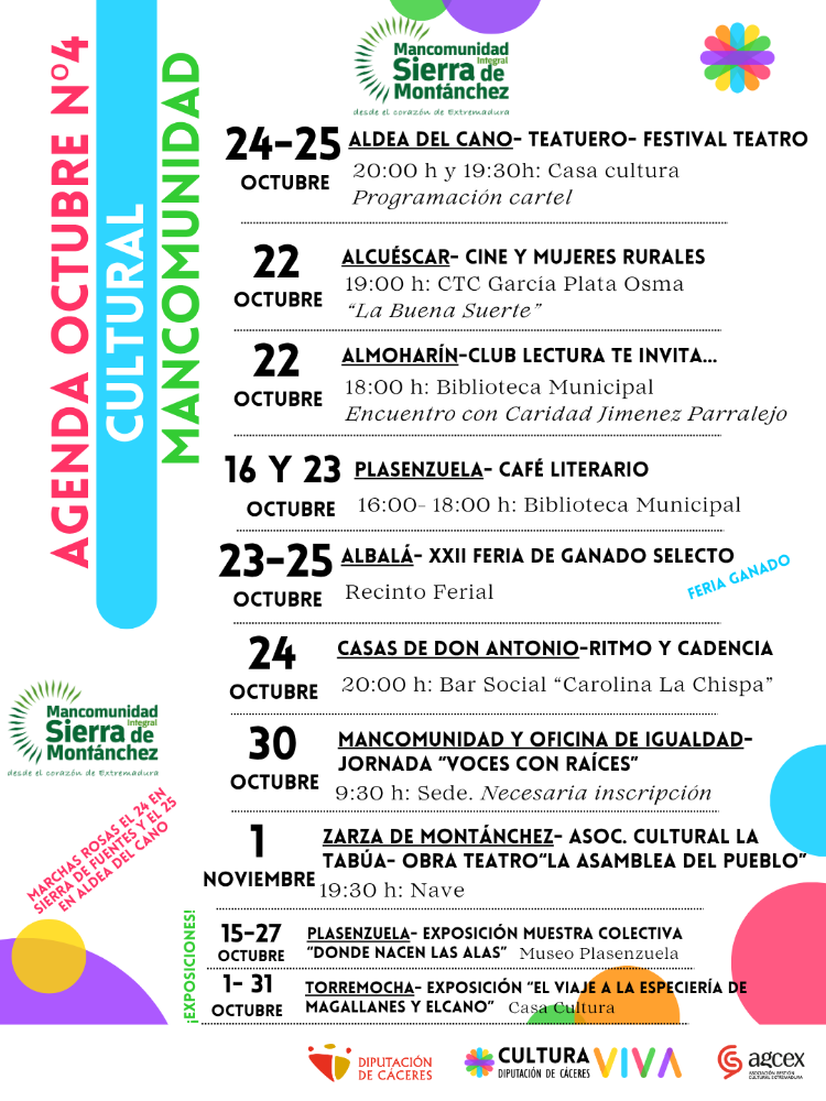 Imagen Boletín Cultural Semanal Octubre nº 4