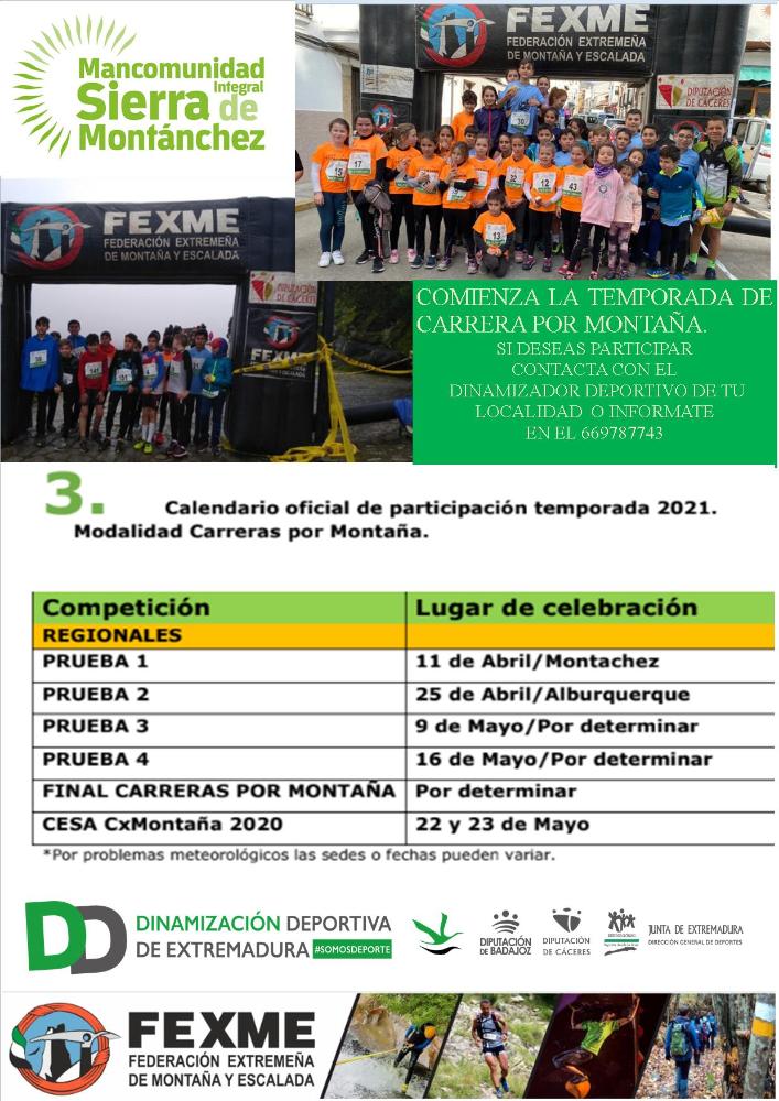 Imagen PRIMERA JORNADA DE CARRERA POR MONTANCHEZ, JUDEX EN MONTÁNCHEZ